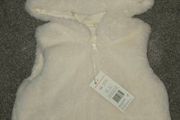 white fluffy girls F&amp;F body warmer