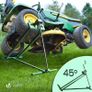Ride on Mower Jack Lift, Telescopic Maintenance Jack for Lawn mowers and Garden Tractors, Weight Capacity 400kg, Green Image 2