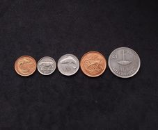 Ireland : Millennium Decimal Coins - 1p, 2p, 5p, 10p and 1 Pound Coins