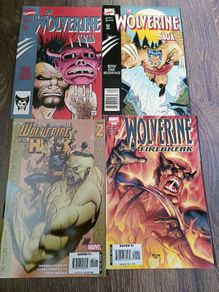 4 Random Wolverine Comic Books Marvel