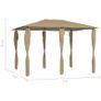Gazebo with Sidewall 3x4x2.6 m Taupe 160 g/sq. meter Image 2