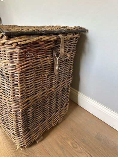 Antique textile mill basket