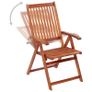 Folding Garden Chairs 6 pcs Solid Acacia Wood Image 2