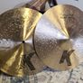 Zildjian 14" K-Custom Dark Hi Hats - Drum Kit Cymbals Image 3