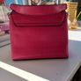 Ladies Cerise Pink Mock Croc Crossbody Bag Image 2