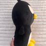 Sanrio Primark Badtz-Maru Plush black penguin approx. 33 cm. Used Please see photos Image 8
