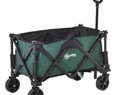 Folding Wagon Garten Cart Collapsible Camping Trolley Steel Frame Oxford Fabric