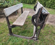 antique school desk