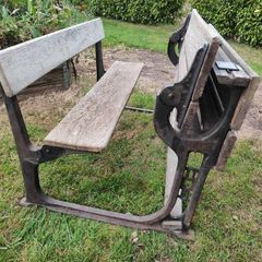 antique school desk
