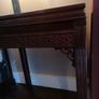 Elegant carved wooden dumb waiter table Image 3