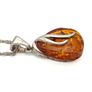 Vintage 925 Sterling Silver & Natural Baltic Amber Necklace Image 6