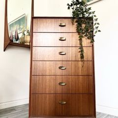 Vintage Retro Mid Century Teak Greaves & Thomas Chest of Drawers