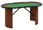 Free Express Shipping 10-player Poker Table Green 160x80x75 Cm