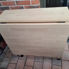 Like-New IKEA NORDEN Drop-Leaf Table + Wheels | FREE Delivery South Dublin