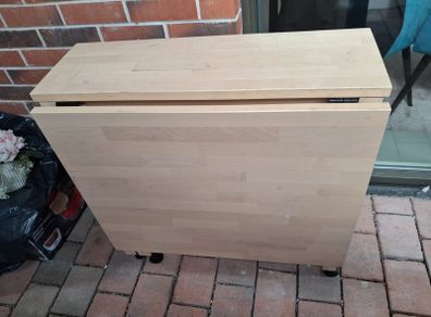 Like-New IKEA NORDEN Drop-Leaf Table + Wheels | FREE Delivery South Dublin