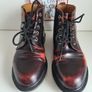 Dr Martens Emmeline 5 hole red arcadia rub off ankle boots UK6 EU39 US8 Image 2