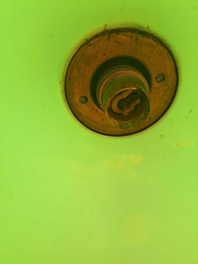 Green glass lampshades x2
