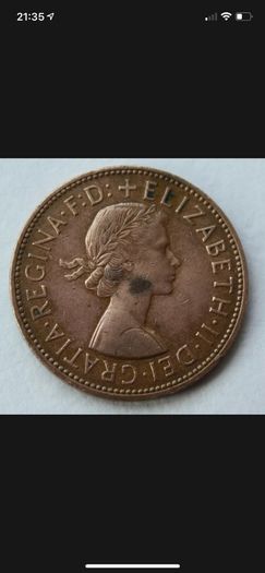 Elizabeth Ii 1966  One Penny Coin