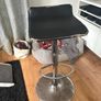 2 black bar stools Image 2