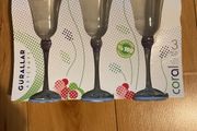 Gurallar Artcraft Coral glasses - set of 3