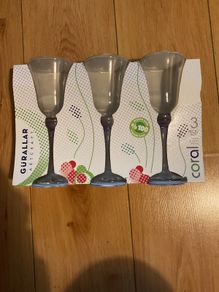 Gurallar Artcraft Coral glasses - set of 3