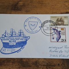 Germany 1991, Cover on the occasion of Gorch Fock Foreign Training Voyage 1991 - free standard postage