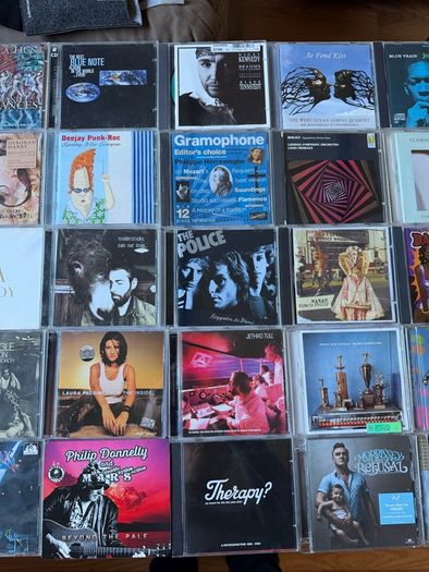 Personal Music CD and Music DVD Collection For Sale. Around 600 Titles. VG-EX Condition