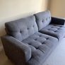 Grey Fabric 3 Seater Sofa Image 3