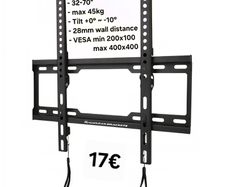Tv Bracket Wall Mount Flat Tilt 32-70"