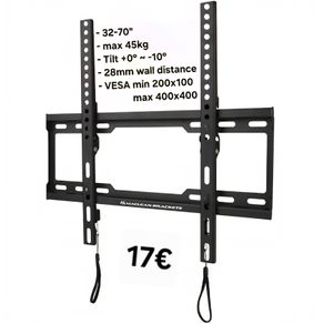 Tv Bracket Wall Mount Flat Tilt 32-70"