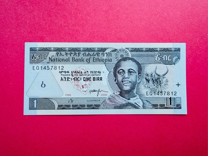 Ethiopia  1 Birr  1998 - 2006  Pick  46d ( Uncirculated )