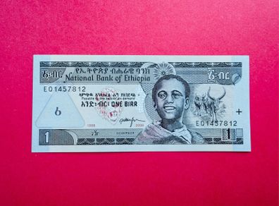 Ethiopia  1 Birr  1998 - 2006  Pick  46d ( Uncirculated )
