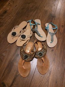 3 pairs sandals- uk6