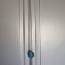 Long necklace, with turquoise centrepiece and fringe Image 2