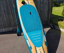 Jobe Parana Bamboo 11'6 Hard SUP Paddle Board with Paddle & Leash