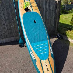 Jobe Parana Bamboo 11'6 Hard SUP Paddle Board with Paddle & Leash