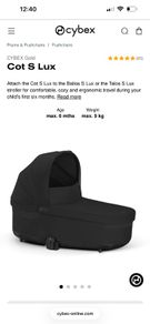 Cybex Gold Cot S Lux