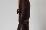 African Genuine Besmo Wooden Hand Carved Tribal Folk Art Figurine