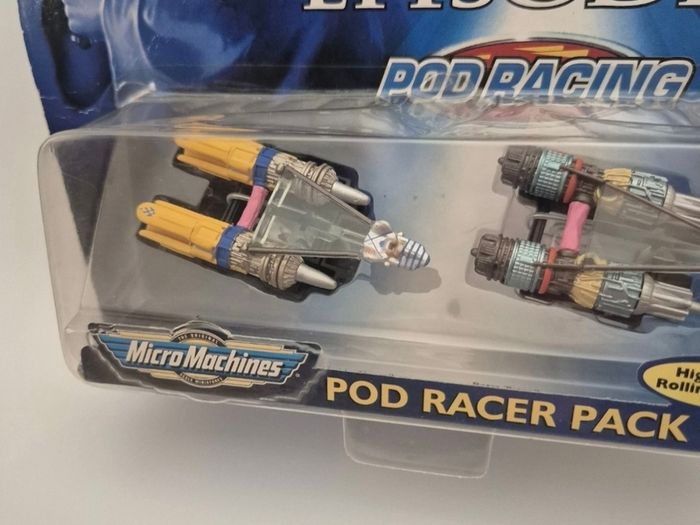 Micro Machines Star Wars Pod Racer Pack 1 Spaceships 1999 Hasbro 66531 New