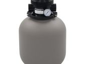 Pool Sand Filter with 4 Position Valve Grey 350 mm