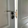 Interior White Wooden Double Doors Image 4