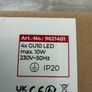 White GU10 Ceiling Light Four Bulb Image 9