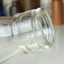 505 - Vintage Clear Glass Cork Top Collectible Decorative Cobh Milk Producers Bottle Image 10