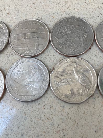 USA Quarter Dollars lot of 8