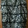 Ladies Silver and Black evening mini dress Image 4