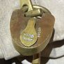 WW2 (1942) RAF militaria  Kit Bag with Original D Lock and Padlock Image 5