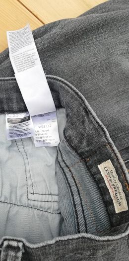 Levi's 511 mens jeans Grey straight leg W33 L32