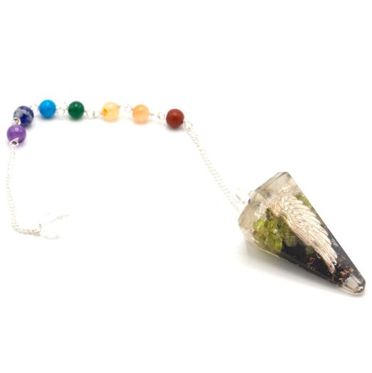 Orgonite Chakra Pendulum Reiki Crystal Dowsing Tool Healing Stones