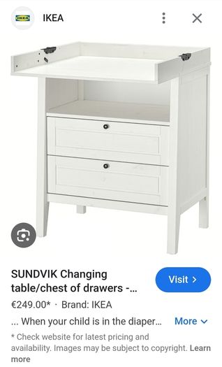Sundvik IKEA changing table