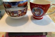 Christmas bowls and mug set